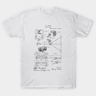 Spring Wagon Vintage Patent Hand Drawing T-Shirt